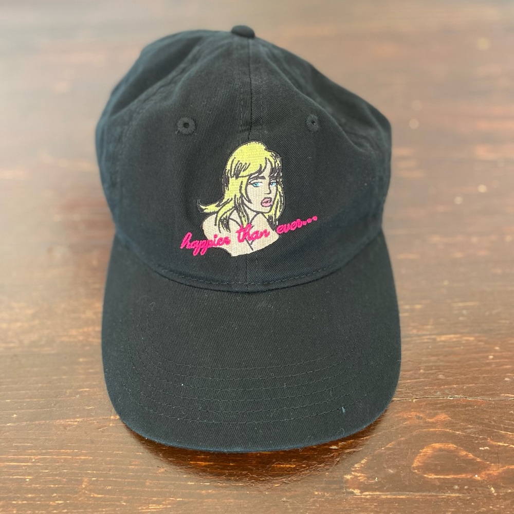 Billie Eilish Happier Than Ever Amazon Exclusive dad cap black hat